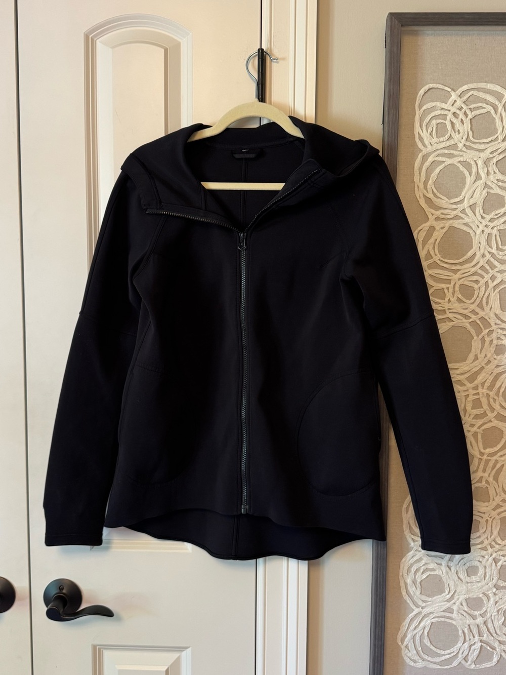 Lululemon Black Hooded Jacket size 6